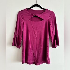 Maroon Women Top Size S New